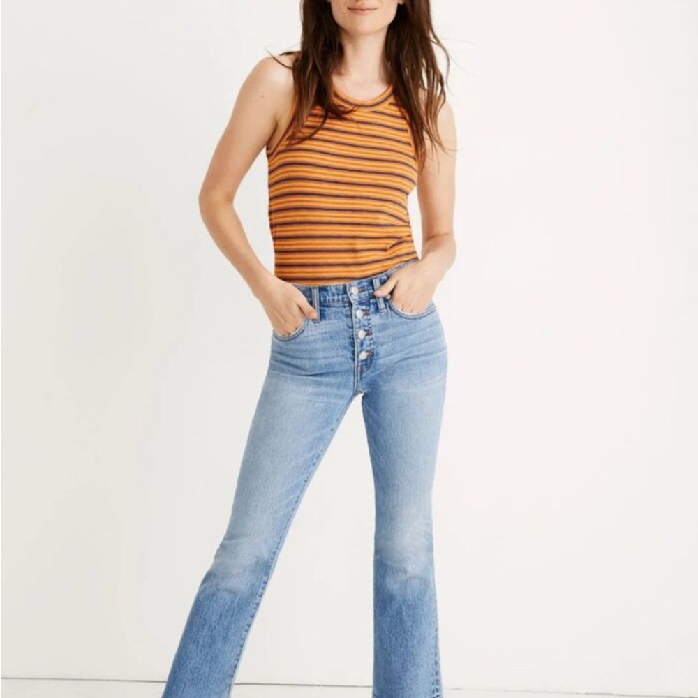 Madewell Light wash Jeans with Button Fly